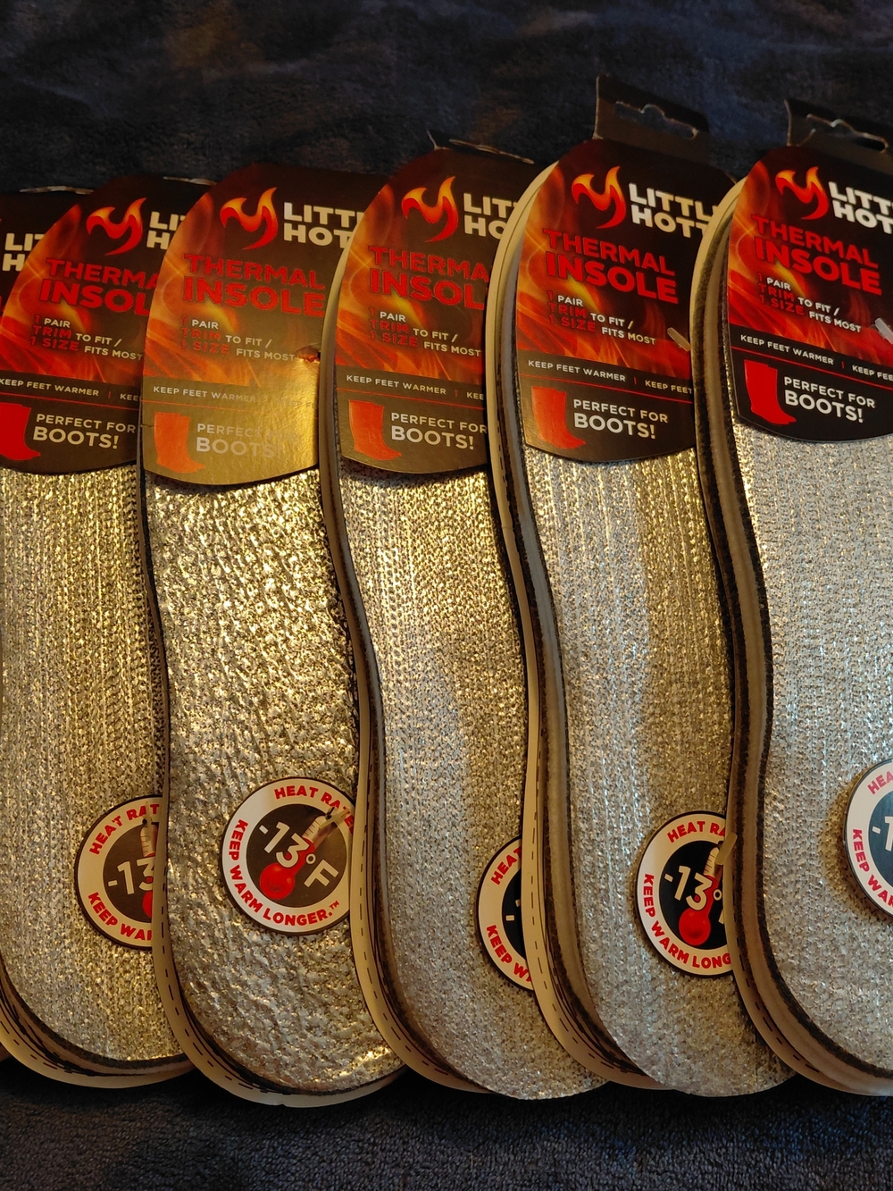 Little Hotties Thermal Insoles - Silver - 6 Pair